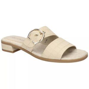 EASY STREET Taupe Viviana Slide Sandals/NIB